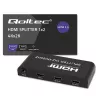 Qoltec 51797 Aktiver HDMI-Splitter 2 x HDMI 4K x 2K | 6 Gb/s | 60 Hz