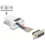 DELOCK Kabeladapter D-Sub 15 auf RJ12 weiß, Modell 67088