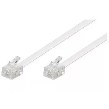 Telefonkabel Microconnect MPK191W RJ-11 Standard 15 m Weiß