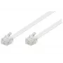 Telefonkabel Microconnect MPK191W RJ-11 Standard 15 m Weiß