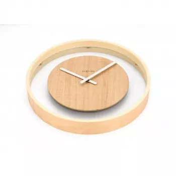 NeXtime klok 3046 Wood Loop, Ø30 cm, Wand, Holz