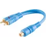 Audiokabel RCA 2 x RCA ShiverPeaks BS40053 0,2 m Blau