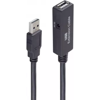 USB-Kabel ShiverPeaks BS13-29075 10m USB 2.0 Schwarz