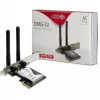 Inter-Tech DMG-32 - Eingebaut - Kabellos - PCI Express - Wi-Fi - 650 Mbit/s - Schwarz - Silber (88888148)