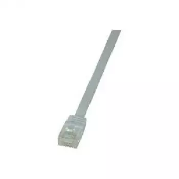 LogiLink CF2071U RJ45 Netzwerkkabel, Patchkabel CAT 6 U/UTP 5,00 m weiß hochflexibel 1 St.