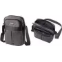 Umhängetasche LIGHTPAK EPSILON Polyester grau mit verstellbarem Schultergurt