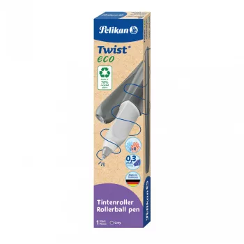 Stick Pen Pelikan Twist eco Blau-Grau – komfortables, weiches Schreiben