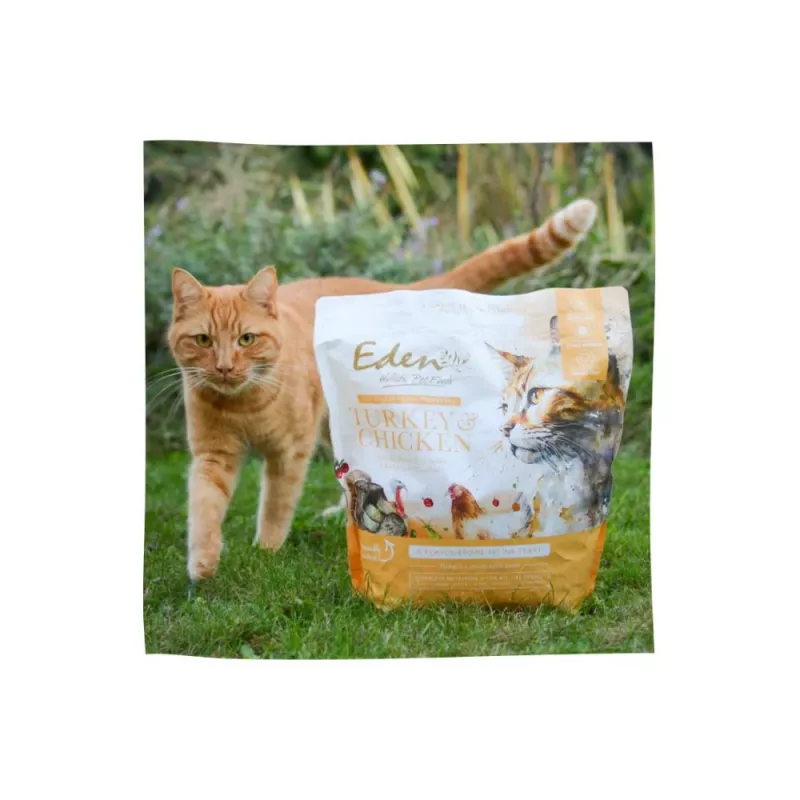 EDEN Turkey & Chicken - Trockenfutter für Katzen - 1,5 kg