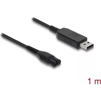 DELOCK USB-Ladekabel für Elektrorasierer 4,3 V kompatibel mit Philips OneBlade 360 Face + Body