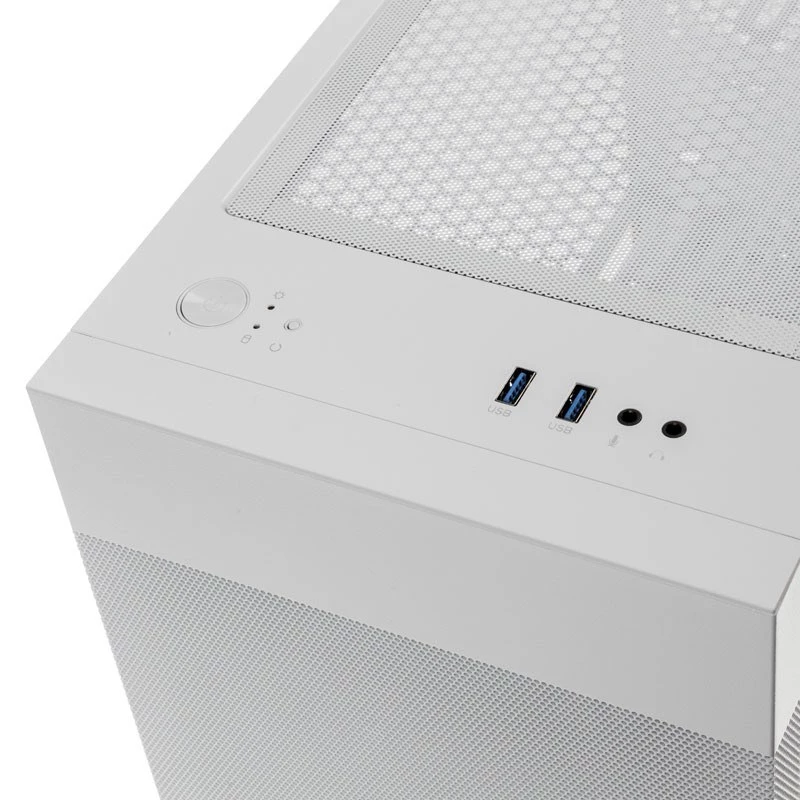 PC-Gehäuse Lian Li LANCOOL 205 Mesh C Midi Tower Weiß
