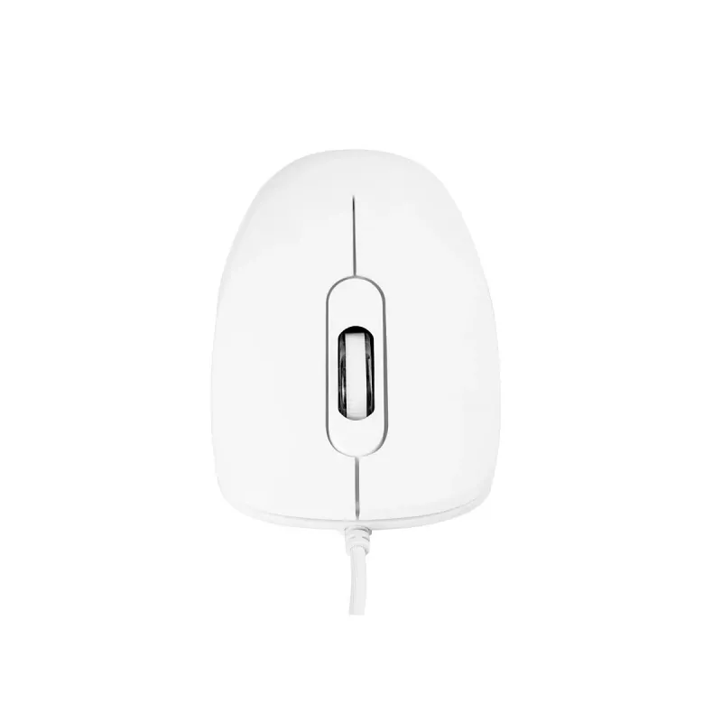 MODECOM M10 M-MC-0M10-200 Maus (optisch, 1000 DPI, Weiße Farbe) (M-MC-0M10-200)
