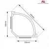 Kabelkanal flexibel MACLEAN MCTV-575 für Boden, weiß, 1,5 m, Breite 43 mm, Höhe 2,3–3,2 cm