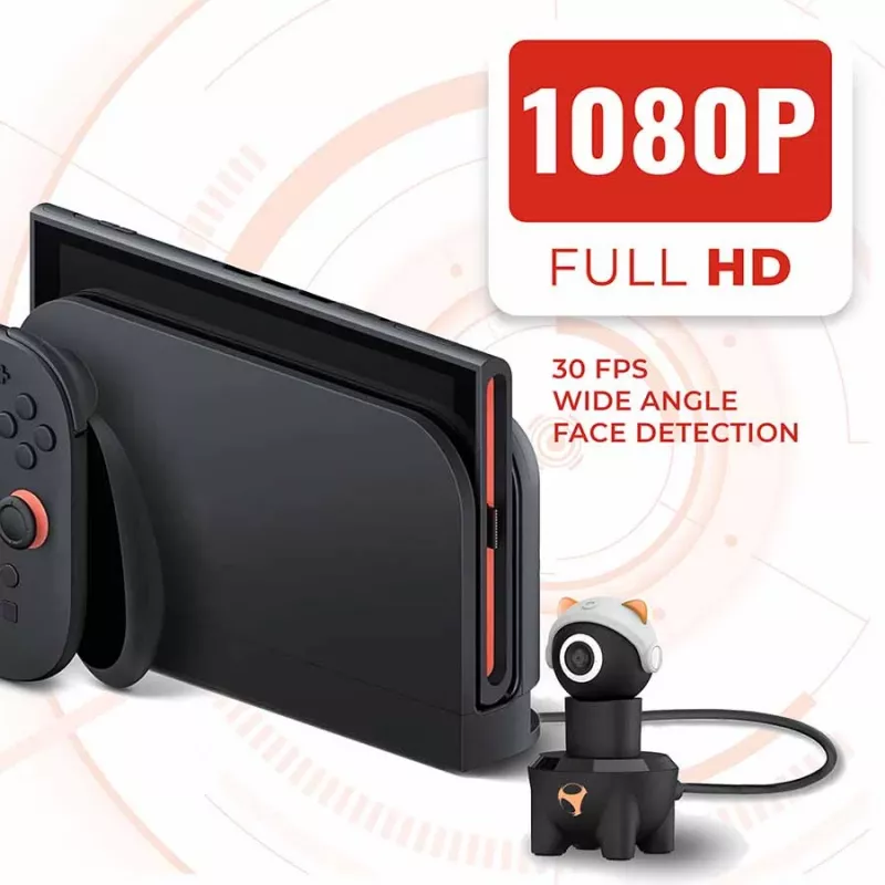 Subsonic Playcam 1080 2in1 HD Mini Kamera für Nintendo Switch 2 Rot