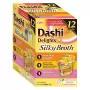 Nassfutter für Katzen INABA Dashi Delights Silky Broth Mischung aus Huhn und Lachs, 12 x 40 g Beutel, Alleinfuttermittel für ausgewachsene Katzen
