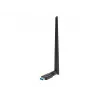 Interne WLAN-Karte LANBERG NC-1200-WIE — Dualband-USB-WLAN-Adapter, RTL8812BU, bis zu 1200 Mbit/s, externe 2x2 Antennen (5 dBi), schwarz