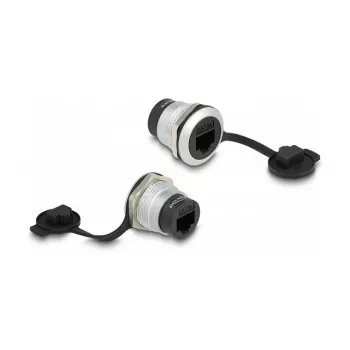 DeLOCK Netzwerkkabel RJ45 Cat.6A 1m Schwarz