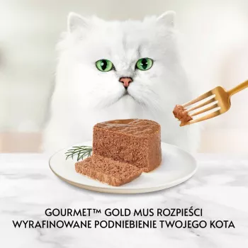 Nassfutter für Katzen Purina GOURMET Gold Adult Thunfisch 85 g Dose, Protein 10,5 %, Fett 7 %, Feuchtigkeit 77,5 %