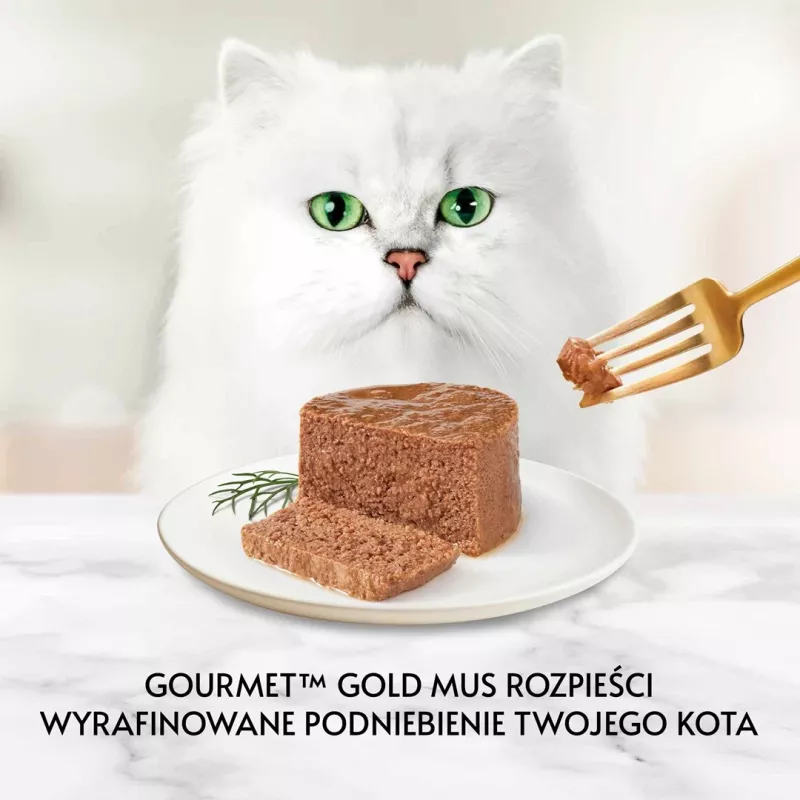 Nassfutter für Katzen Purina GOURMET Gold Adult Thunfisch 85 g Dose, Protein 10,5 %, Fett 7 %, Feuchtigkeit 77,5 %
