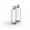 Karbonisierflasche BRITA 118426 – 1 L Glasflasche mit Edelstahlkappe, 287 mm Höhe, 2er-Pack