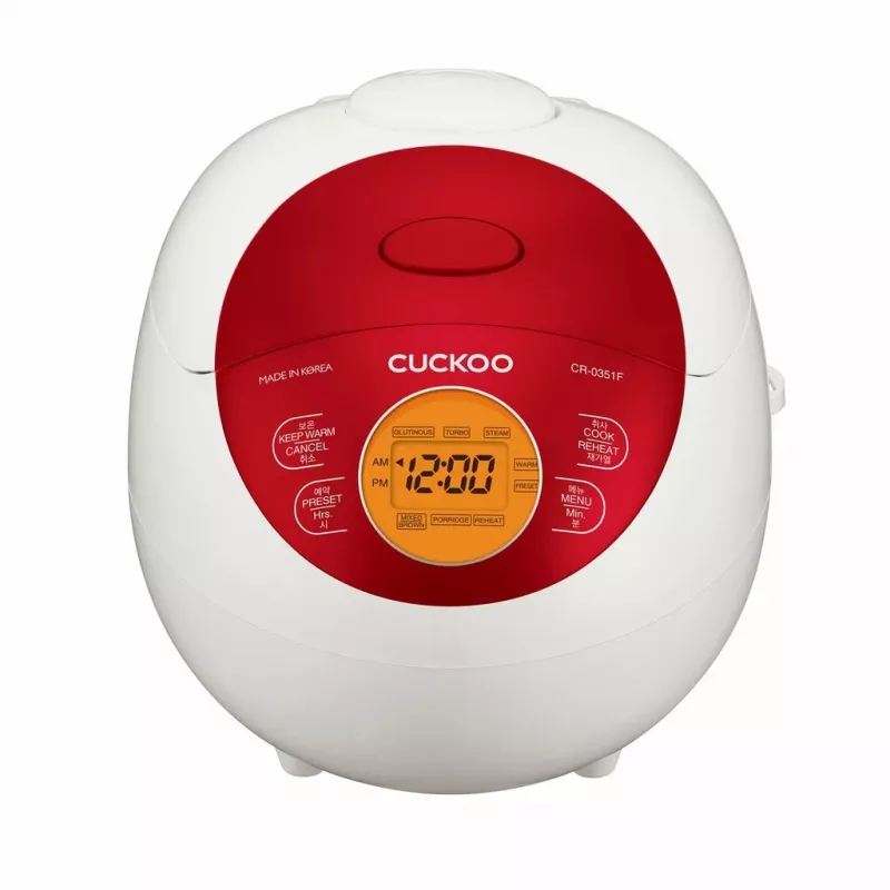 Cuckoo CR-0351F RED Reiskocher 0,54 L 425 W Rot, Weiß