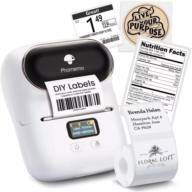 Extralink Mini-Drucker-Labeler | Mini-Drucker | Weiß