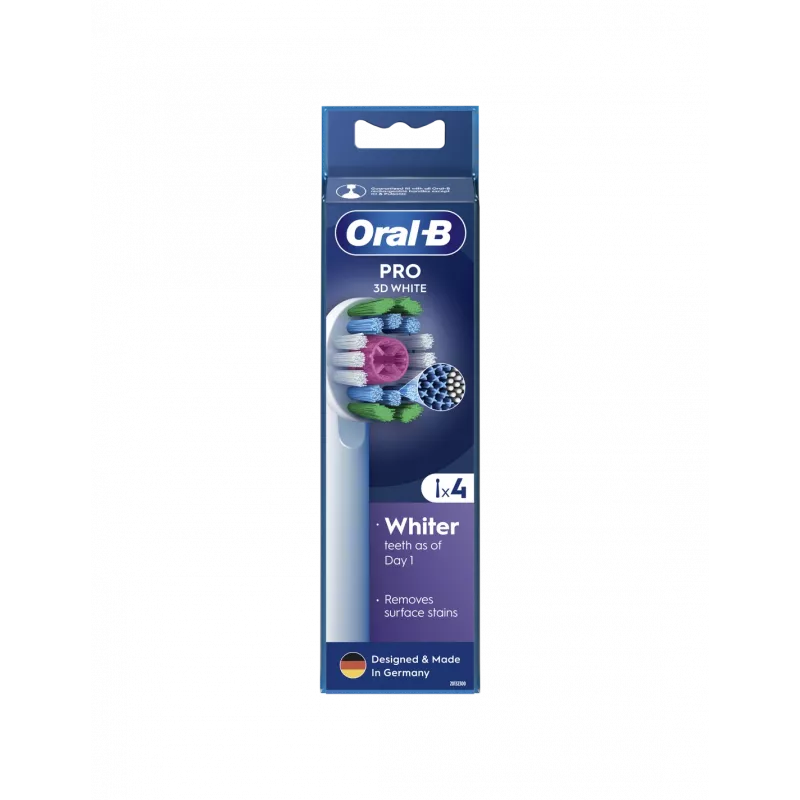 Oral-B EB18-4 3D White Ersatzbürstenköpfe, 4 Stück
