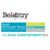 Beldray Dual Compartment Bin LA035235BLKFEU7 5 Litre Black