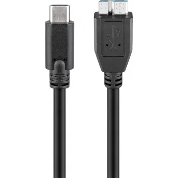 Wentronic goobay - USB-Kabel - Micro-USB Typ B (Stecker) auf USB-C (Stecker) - USB 3.1 - 60 cm - umkehrbarer C-Stecker (67995)