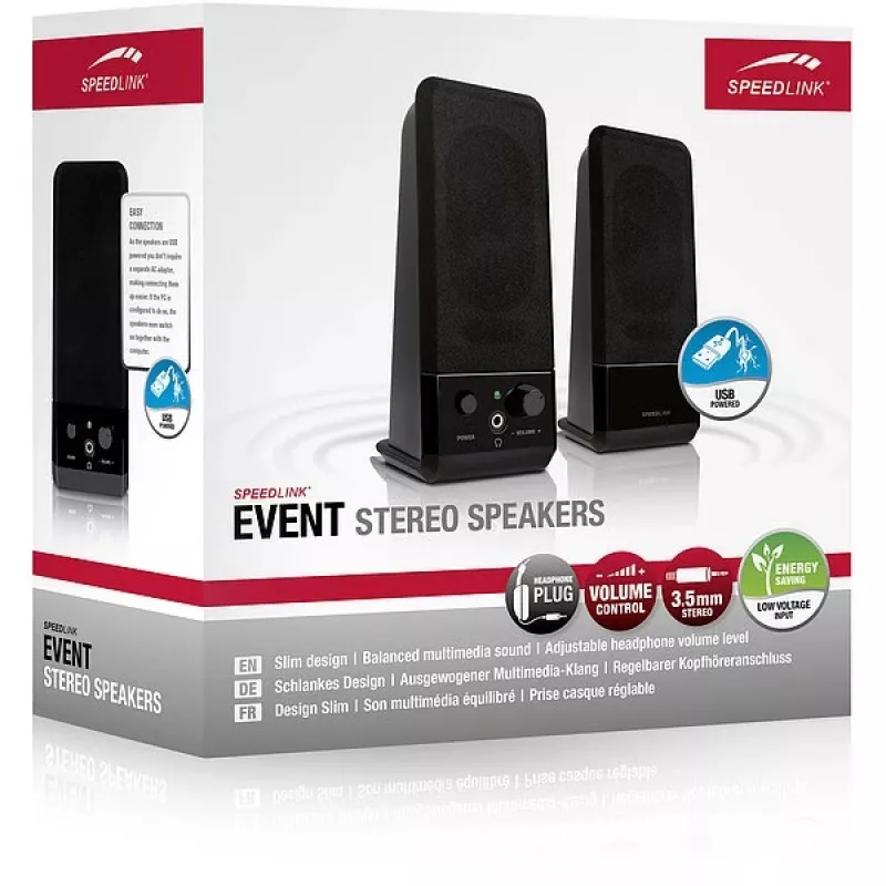 Lautsprecher SPEEDLINK EVENT Schwarz Kabelgebunden 5 W