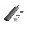 Alcasa HUB-C001A Interface-Hub USB Typ-C 5000 Mbit/s Anthrazit