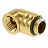 Adapter Barrow G1/4 Zoll 90° drehbar Außengewinde auf Innengewinde TDWT90-V2.5 Gold