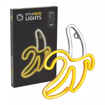 Dekorative Neonleuchte MANTA SNL01WHT – helles, farbenfrohes Design, wandmontierte Akzentbeleuchtung