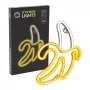 Dekorative Neonleuchte MANTA SNL01WHT – helles, farbenfrohes Design, wandmontierte Akzentbeleuchtung
