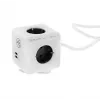 Mehrfachsteckdose Tellur Power Cube Extended 4 Steckdosen 2 USB-Anschlüsse