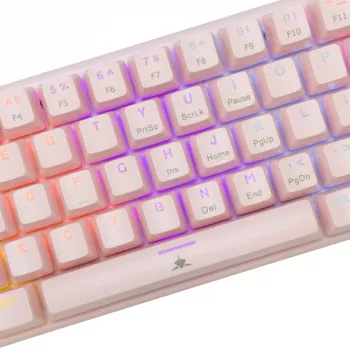 Mechanische Gaming-Tastatur White Shark Wakizashi GK-002421V2 Pink US-Blue-Layout