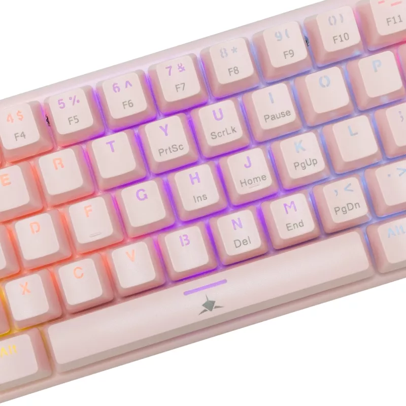 Mechanische Gaming-Tastatur White Shark Wakizashi GK-002421V2 Pink US-Blue-Layout