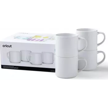 Cricut 2009392 Tasse 300 ml Weiß 4 Stück (2009392)