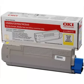 Toner OKI 43865721 bis zu 6000 Seiten Gelb