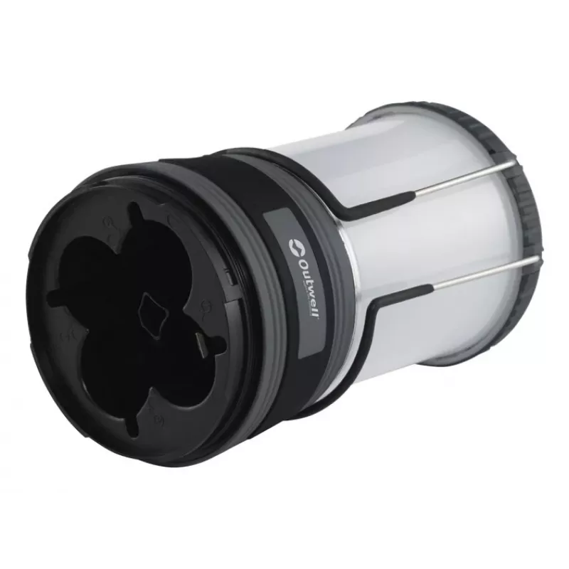 USB-betriebene Campinglaterne Outwell Carnelian DC 1000, LED 1000 lm, 2700 K, Li‑Ion, ABS/Aluminium, 115×115×200 mm
