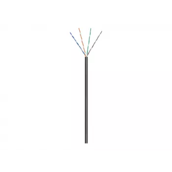 Wentronic goobay - Kabeltrommel - 100,0m - UTP - CAT 5e - Außenbereich, Litze - Schwarz (57196)
