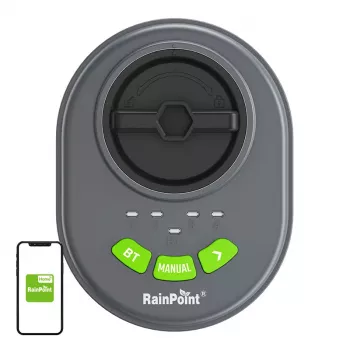 Bewässerungssteuerung RainPoint HIC406B — 4-Zonen-Bluetooth-App-Steuerung