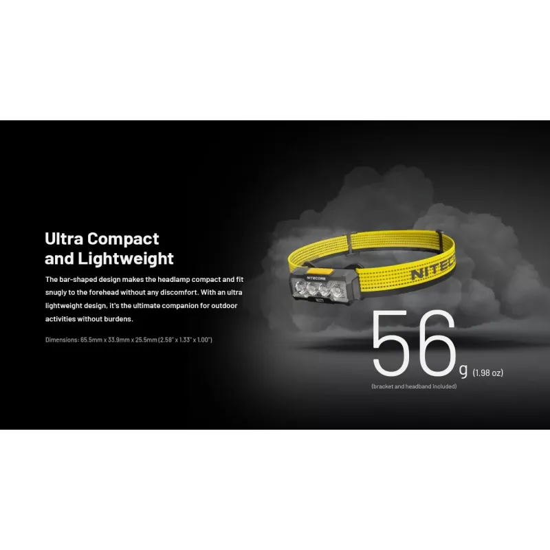 Nitecore NU27 Stirnlampe Schwarz, Gelb LED-Stirnlampe