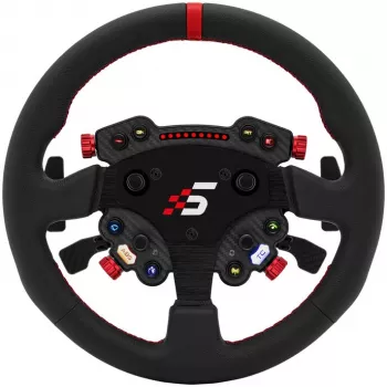 Simagic Lenkradnabe/-knauf GT1 Pro (GTPRO-R K Leder) — Lederbezug, kompatibel mit GT1-Serie