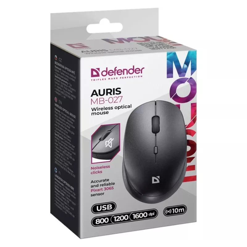 Kabellose Maus DEFENDER AURIS MB-027 Schnittstelle