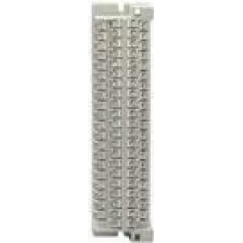 Rutenbeck AsLe B 20 S/L - Abschlussleiste - 20 Paare mit Schraub-/Lötanschlüssen - Lichtgrau, RAL 7035 (260001)
