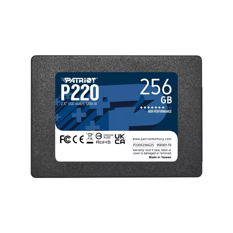 SSD-Laufwerk Patriot P220 256 GB 2,5 Zoll SATA III