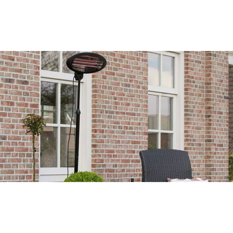 Sunred SMQ2000A Elektroheizstrahler Indoor & Outdoor Schwarz 2000 W Quarz-Elektroheizstrahler