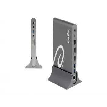 Docking Station DeLOCK USB Type-C DP 1.4 Triple 4K Display