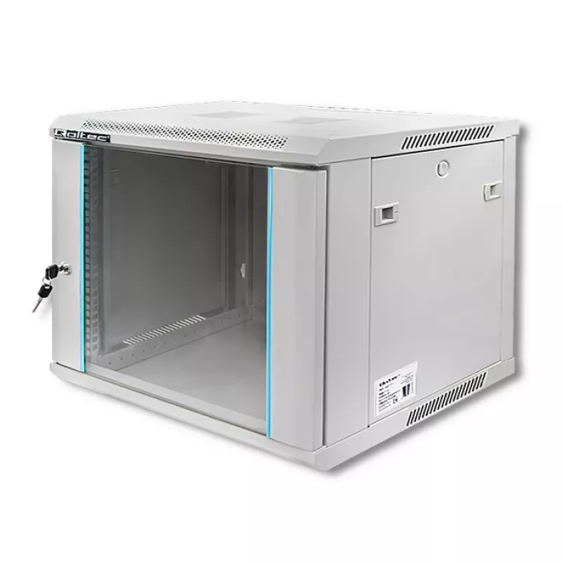 Rack-Schrank QOLTEC 19 Zoll 9U 600x500x600 Wand- oder Bodenmontage Servergehäuse