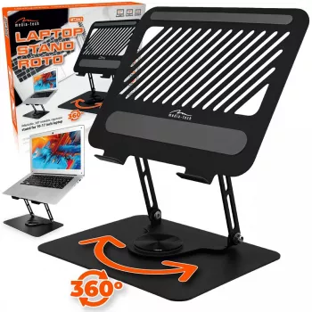 Laptopständer MEDIA-TECH MT2662 – höhenverstellbar, faltbar aus Aluminium für 10–17 Zoll Laptops
